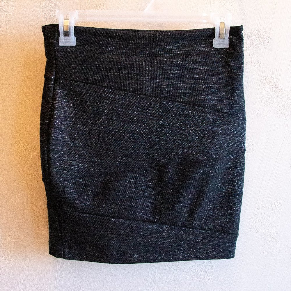 Black sparkly pencil skirt